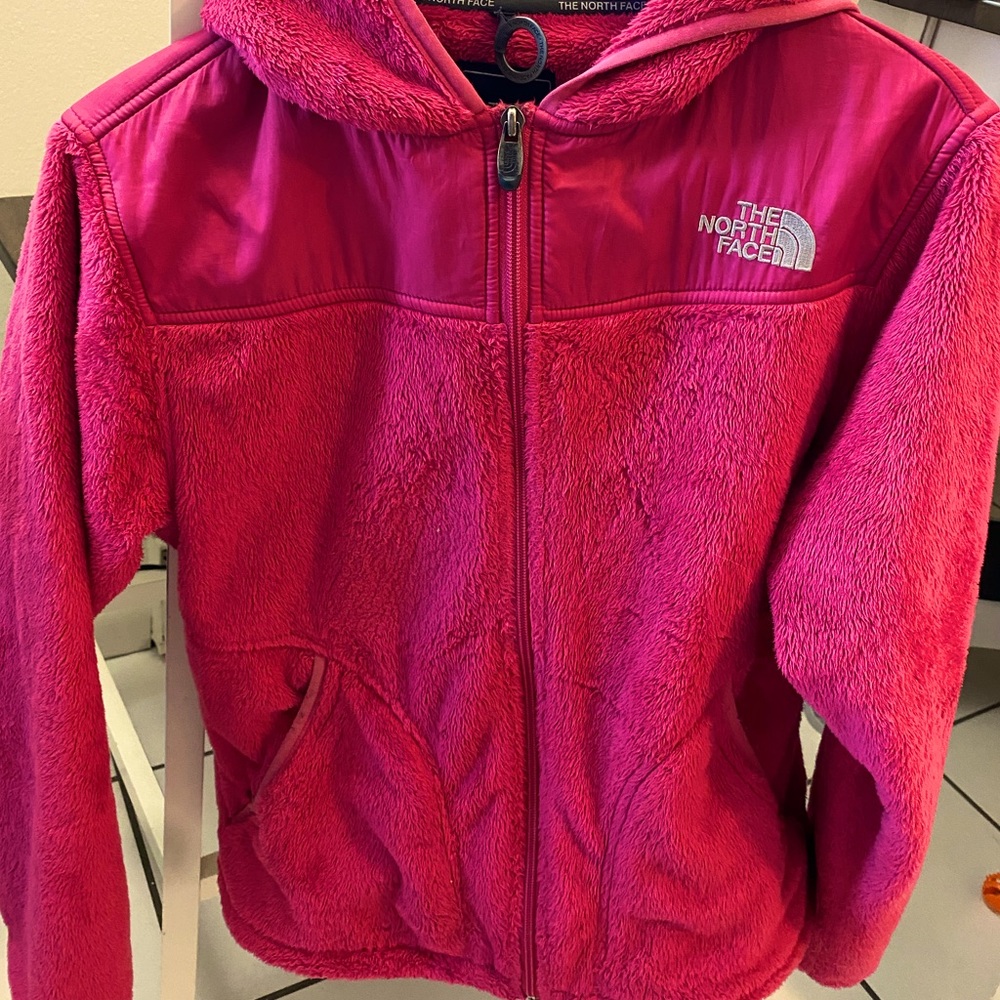 Pink fleece jacket